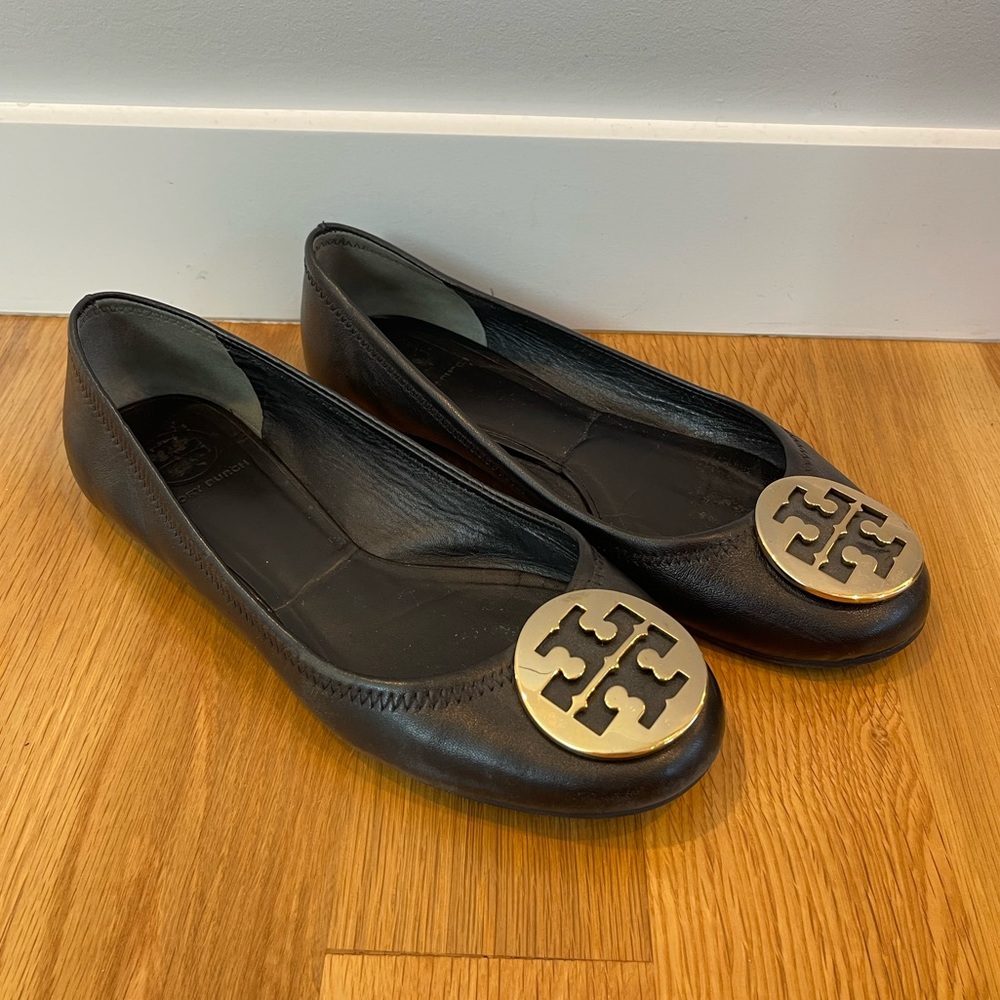 Tory Burch Minnie flats black - no elastic back